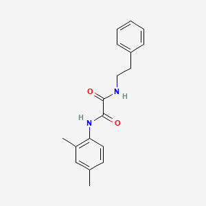N-(2,4-dimethylphenyl)-N'-(2-phenylethyl)ethanediamide