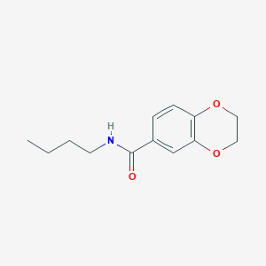 molecular formula C13H17NO3 B4777387 N-butyl-2,3-dihydro-1,4-benzodioxine-6-carboxamide 