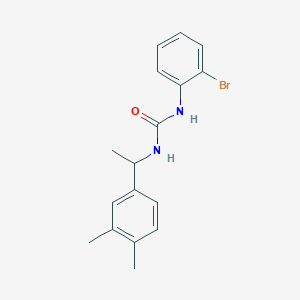 molecular formula C17H19BrN2O B4777465 N-(2-bromophenyl)-N'-[1-(3,4-dimethylphenyl)ethyl]urea 