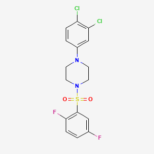 1-(3,4-dichlorophenyl)-4-[(2,5-difluorophenyl)sulfonyl]piperazine