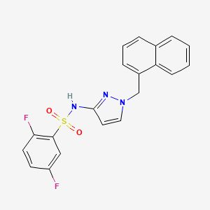 2,5-difluoro-N-[1-(1-naphthylmethyl)-1H-pyrazol-3-yl]benzenesulfonamide
