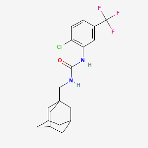 molecular formula C19H22ClF3N2O B4777537 N-(1-adamantylmethyl)-N'-[2-chloro-5-(trifluoromethyl)phenyl]urea 