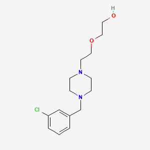molecular formula C15H23ClN2O2 B4777541 2-{2-[4-(3-chlorobenzyl)-1-piperazinyl]ethoxy}ethanol 