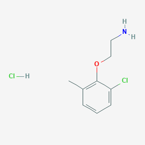 molecular formula C9H13Cl2NO B4777560 [2-(2-chloro-6-methylphenoxy)ethyl]amine hydrochloride 