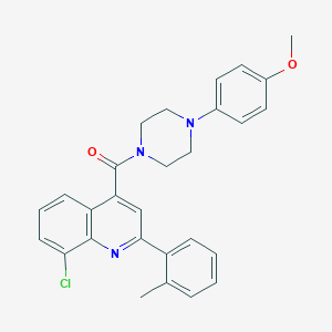 8-chloro-4-{[4-(4-methoxyphenyl)-1-piperazinyl]carbonyl}-2-(2-methylphenyl)quinoline