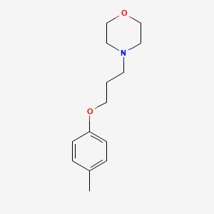 molecular formula C14H21NO2 B4777706 4-[3-(4-methylphenoxy)propyl]morpholine 