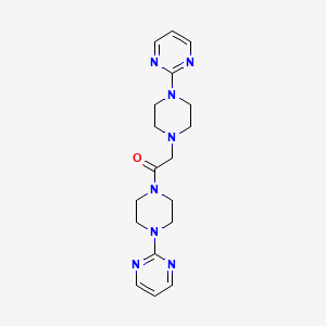 molecular formula C18H24N8O B4777737 2,2'-[(1-oxo-1,2-ethanediyl)di-4,1-piperazinediyl]dipyrimidine 