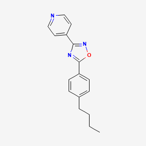 molecular formula C17H17N3O B4777745 4-[5-(4-butylphenyl)-1,2,4-oxadiazol-3-yl]pyridine 
