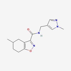 5-methyl-N-[(1-methyl-1H-pyrazol-4-yl)methyl]-4,5,6,7-tetrahydro-1,2-benzisoxazole-3-carboxamide