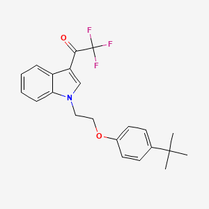 1-{1-[2-(4-tert-butylphenoxy)ethyl]-1H-indol-3-yl}-2,2,2-trifluoroethanone
