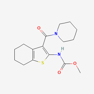 methyl [3-(1-piperidinylcarbonyl)-4,5,6,7-tetrahydro-1-benzothien-2-yl]carbamate