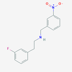 molecular formula C15H15FN2O2 B4778060 2-(3-fluorophenyl)-N-(3-nitrobenzyl)ethanamine 
