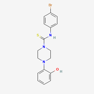 molecular formula C17H18BrN3OS B4778086 N-(4-bromophenyl)-4-(2-hydroxyphenyl)-1-piperazinecarbothioamide 