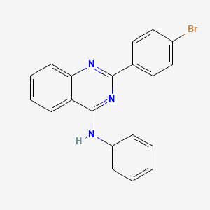 molecular formula C20H14BrN3 B4778206 2-(4-bromophenyl)-N-phenyl-4-quinazolinamine 
