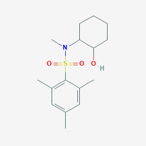 molecular formula C16H25NO3S B4778259 N-(2-hydroxycyclohexyl)-N,2,4,6-tetramethylbenzenesulfonamide 