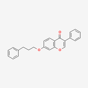 molecular formula C24H20O3 B4778285 3-phenyl-7-(3-phenylpropoxy)-4H-chromen-4-one 