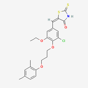 5-{3-chloro-4-[3-(2,4-dimethylphenoxy)propoxy]-5-ethoxybenzylidene}-2-thioxo-1,3-thiazolidin-4-one