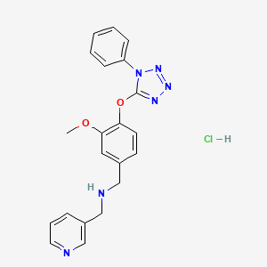 {3-methoxy-4-[(1-phenyl-1H-tetrazol-5-yl)oxy]benzyl}(3-pyridinylmethyl)amine hydrochloride