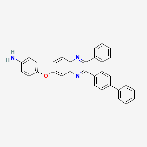 (4-{[3-(4-biphenylyl)-2-phenyl-6-quinoxalinyl]oxy}phenyl)amine