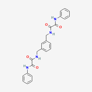 molecular formula C24H22N4O4 B4778364 N~1~,N~1~'-[1,3-phenylenebis(methylene)]bis(N~1~-phenylethanediamide) 