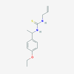 molecular formula C14H20N2OS B4778440 N-allyl-N'-[1-(4-ethoxyphenyl)ethyl]thiourea 