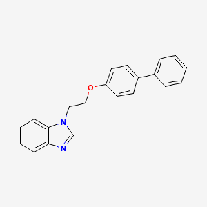1-[2-(4-biphenylyloxy)ethyl]-1H-benzimidazole