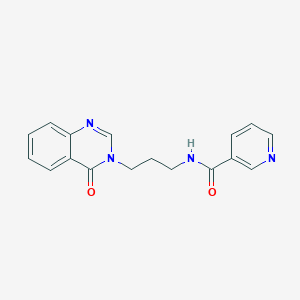N-[3-(4-oxo-3(4H)-quinazolinyl)propyl]nicotinamide