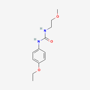 molecular formula C12H18N2O3 B4778463 N-(4-ethoxyphenyl)-N'-(2-methoxyethyl)urea 