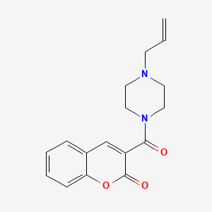 molecular formula C17H18N2O3 B4778489 3-[(4-allyl-1-piperazinyl)carbonyl]-2H-chromen-2-one 