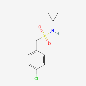 1-(4-chlorophenyl)-N-cyclopropylmethanesulfonamide