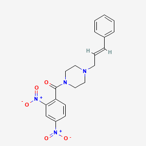 1-(2,4-dinitrobenzoyl)-4-(3-phenyl-2-propen-1-yl)piperazine