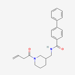 N-{[1-(3-butenoyl)-3-piperidinyl]methyl}-4-biphenylcarboxamide