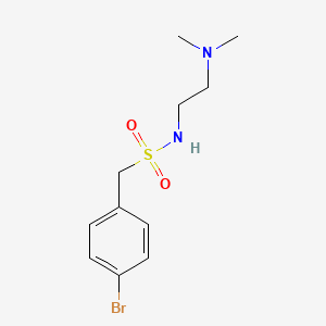 molecular formula C11H17BrN2O2S B4778598 1-(4-bromophenyl)-N-[2-(dimethylamino)ethyl]methanesulfonamide 