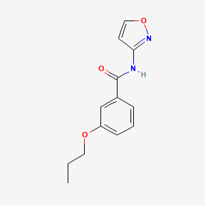 molecular formula C13H14N2O3 B4778622 N-3-isoxazolyl-3-propoxybenzamide 