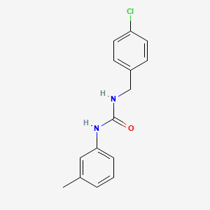 molecular formula C15H15ClN2O B4778695 N-(4-chlorobenzyl)-N'-(3-methylphenyl)urea 
