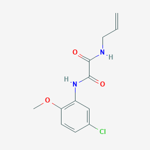 molecular formula C12H13ClN2O3 B4778714 N-allyl-N'-(5-chloro-2-methoxyphenyl)ethanediamide 
