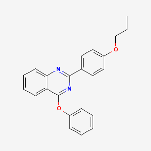 molecular formula C23H20N2O2 B4778751 4-phenoxy-2-(4-propoxyphenyl)quinazoline 