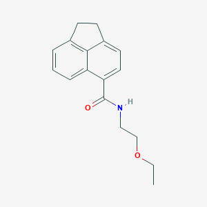 molecular formula C17H19NO2 B4778848 N-(2-ethoxyethyl)-1,2-dihydro-5-acenaphthylenecarboxamide 