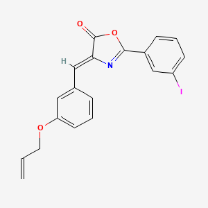 molecular formula C19H14INO3 B4778863 4-[3-(allyloxy)benzylidene]-2-(3-iodophenyl)-1,3-oxazol-5(4H)-one 
