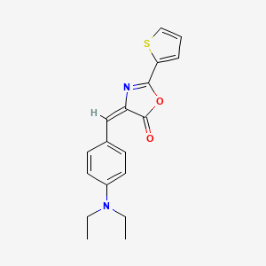 4-[4-(diethylamino)benzylidene]-2-(2-thienyl)-1,3-oxazol-5(4H)-one