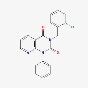 molecular formula C20H14ClN3O2 B4778921 3-(2-chlorobenzyl)-1-phenylpyrido[2,3-d]pyrimidine-2,4(1H,3H)-dione 