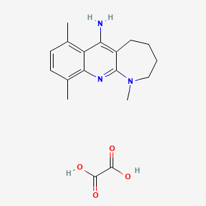 molecular formula C18H23N3O4 B4778966 1,7,10-trimethyl-2,3,4,5-tetrahydro-1H-azepino[2,3-b]quinolin-6-amine oxalate 