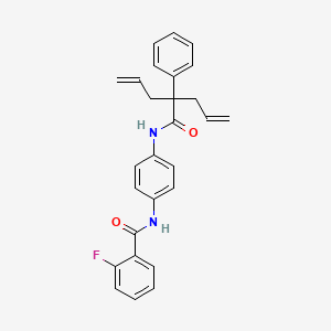 N-{4-[(2-allyl-2-phenyl-4-pentenoyl)amino]phenyl}-2-fluorobenzamide