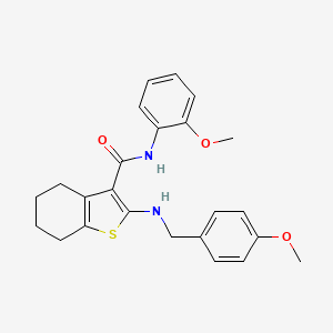 2-[(4-methoxybenzyl)amino]-N-(2-methoxyphenyl)-4,5,6,7-tetrahydro-1-benzothiophene-3-carboxamide
