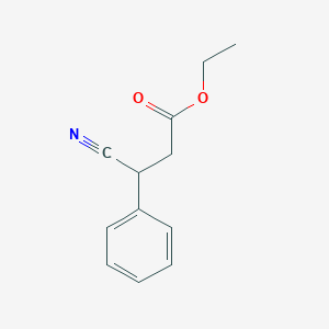 molecular formula C12H13NO2 B047791 Ethyl 3-cyano-3-phenylpropanoate CAS No. 14025-83-3
