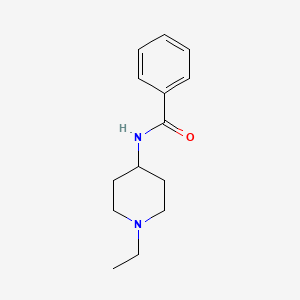 molecular formula C14H20N2O B4779141 N-(1-ethyl-4-piperidinyl)benzamide 