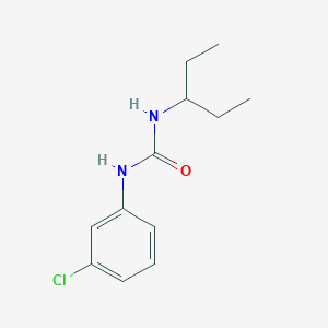 molecular formula C12H17ClN2O B4779182 N-(3-chlorophenyl)-N'-(1-ethylpropyl)urea 