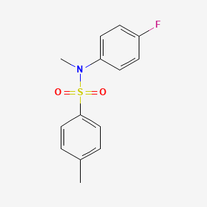 molecular formula C14H14FNO2S B4779210 N-(4-fluorophenyl)-N,4-dimethylbenzenesulfonamide 