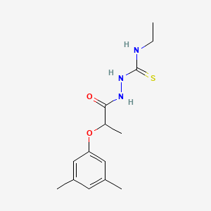 molecular formula C14H21N3O2S B4779228 2-[2-(3,5-dimethylphenoxy)propanoyl]-N-ethylhydrazinecarbothioamide CAS No. 667413-02-7