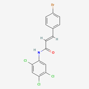 molecular formula C15H9BrCl3NO B4779264 3-(4-bromophenyl)-N-(2,4,5-trichlorophenyl)acrylamide 